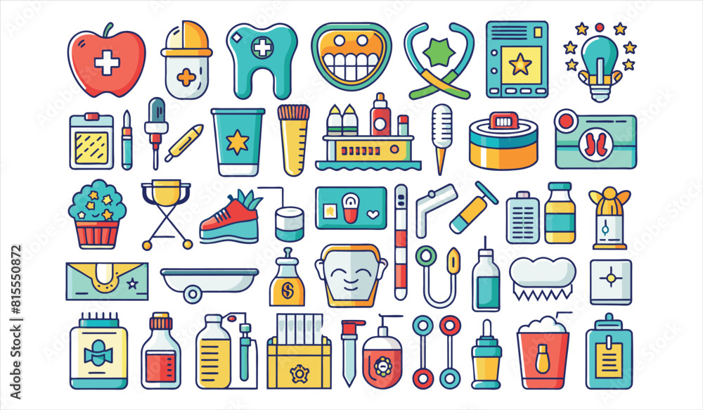 dental flat icon set . Solid icon collection, Editable stroke. Vector illustration. dental flat icon set . Solid icon collection, Editable stroke. Vector illustration.
