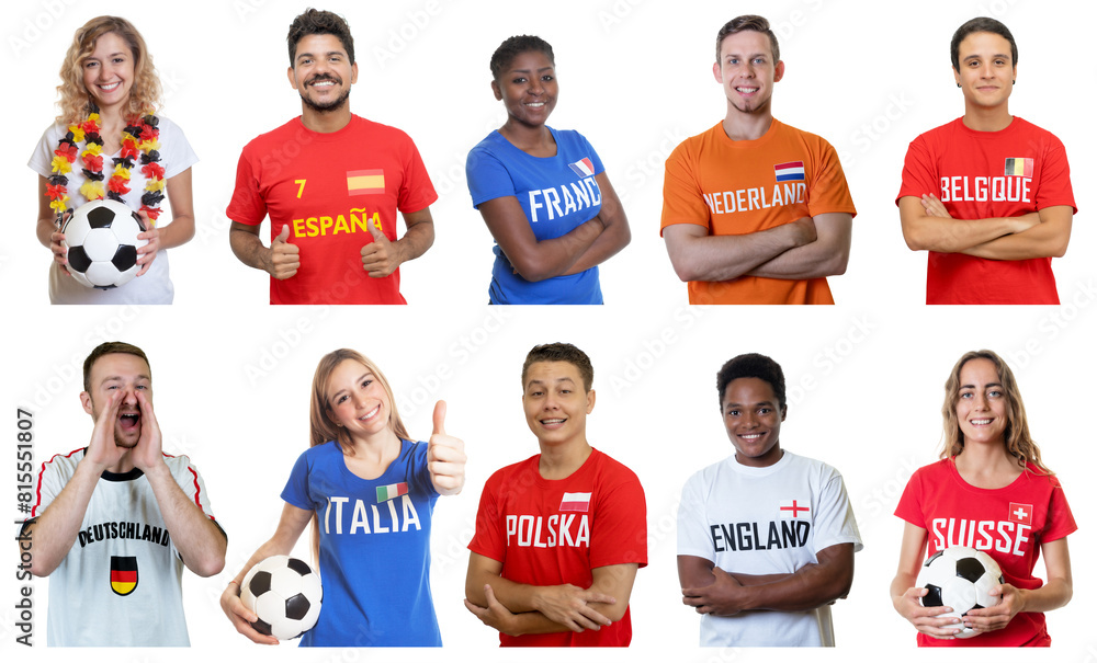 © Daniel Ernst - Collection of soccer fans from Germany Spain France Italy England and other european countries © Daniel Ernst - Collection of soccer fans from Germany Spain France Italy England and other european countries