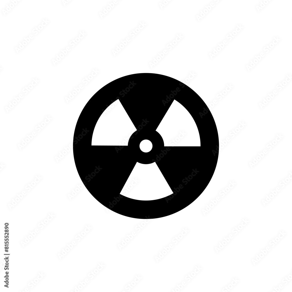 Radioactive Warning, Radiation flat vector icon. Simple solid symbol isolated on white background. Radioactive Warning, Radiation sign design template for web and mobile UI element Radioactive Warning, Radiation flat vector icon. Simple solid symbol isolated on white background. Radioactive Warning, Radiation sign design template for web and mobile UI element