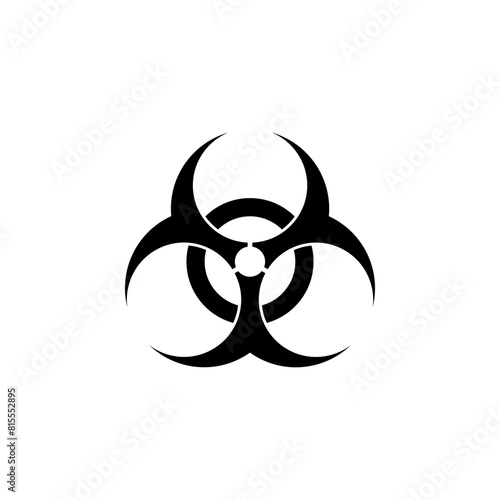 Biological Hazard, Biohazard flat vector icon. Simple solid symbol isolated on white background. Biological Hazard, Biohazard sign design template for web and mobile UI element