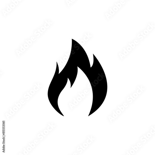Fire Flame, Flammable flat vector icon. Simple solid symbol isolated on white background. Fire Flame, Flammable sign design template for web and mobile UI element