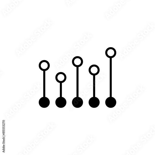 Music Equalizer Sound Waves flat vector icon. Simple solid symbol isolated on white background. Music Equalizer Sound Waves sign design template for web and mobile UI element