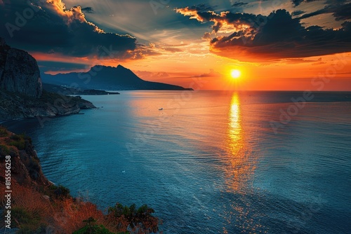 Mediterranean Sea Transformed by Glorious Sunset