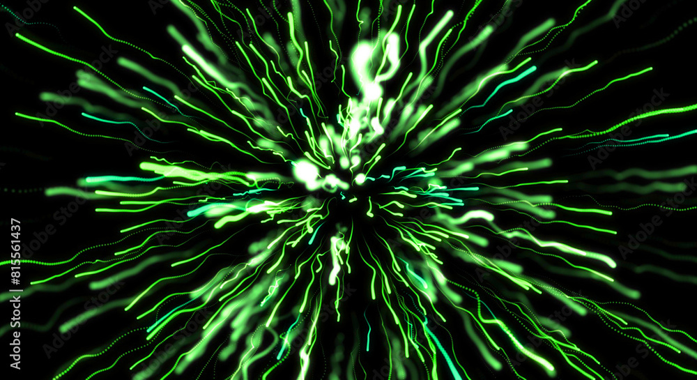 Obraz premium fireworks on black
