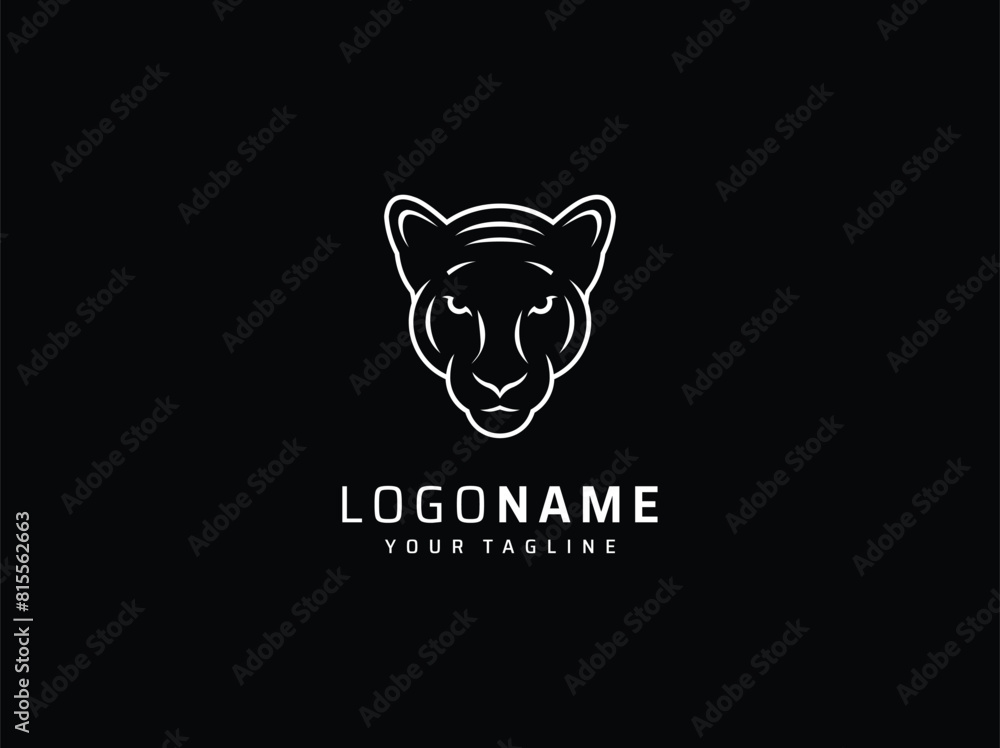 Panther mascot logo design vector illustrations Panther mascot logo design vector illustrations