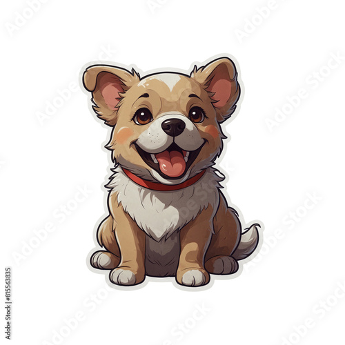Cute dog cartoon image stickers 