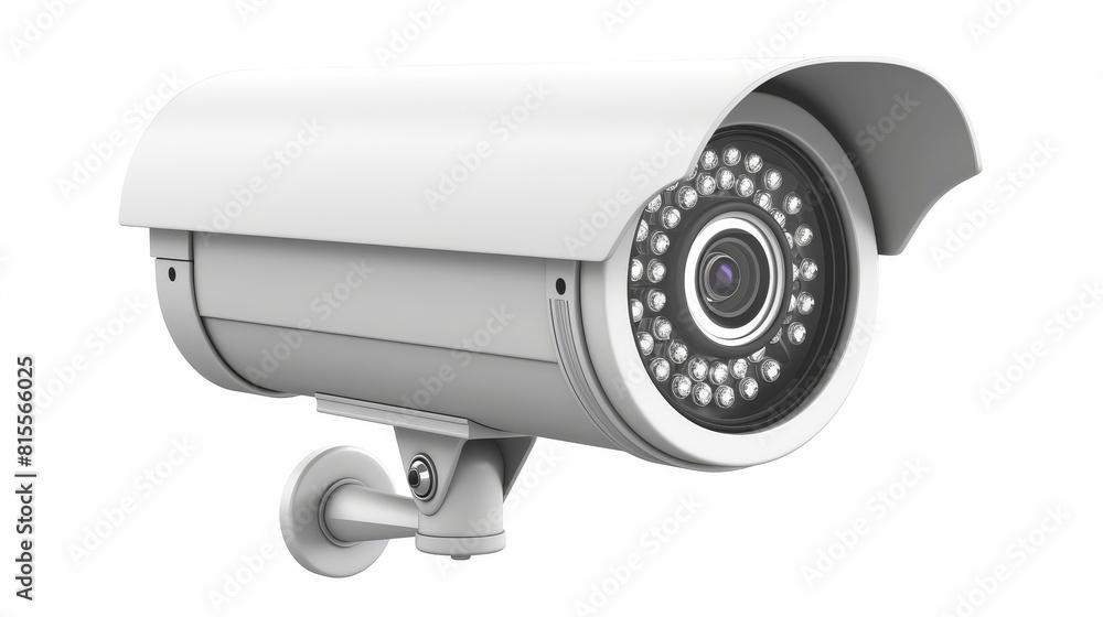 CCTV camera on white background CCTV camera on white background