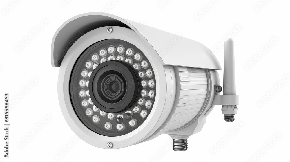 CCTV camera on white background CCTV camera on white background