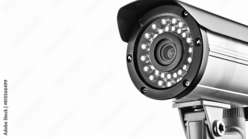 CCTV camera on white background CCTV camera on white background