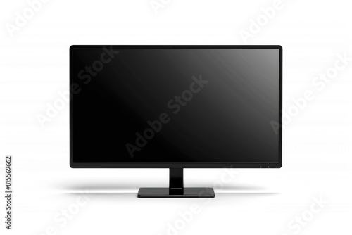 Flat Screen Monitor Resting on Wooden Table
