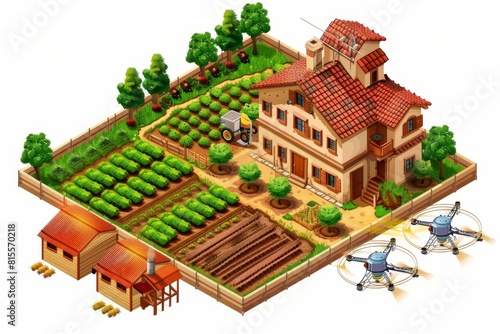 Advanced agritech spraying techniques in vineyards are depicted through vibrant  high aerial views  showcasing precision agriculture by drones