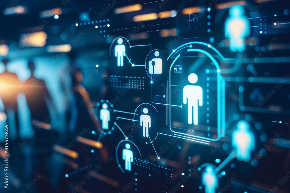 Modern hiring interface, Networking and recruiting for future workforce. Modern hiring interface, Networking and recruiting for future workforce.