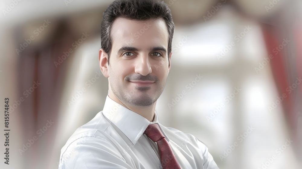 Obraz premium Successful Corporate Executive Exuding Confidence and Leadership