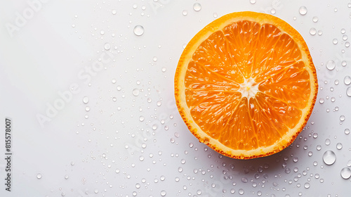 Photo of Slice of Orange With Water Droplets