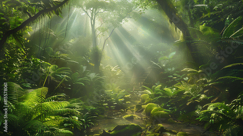 tropical forest in the jungle