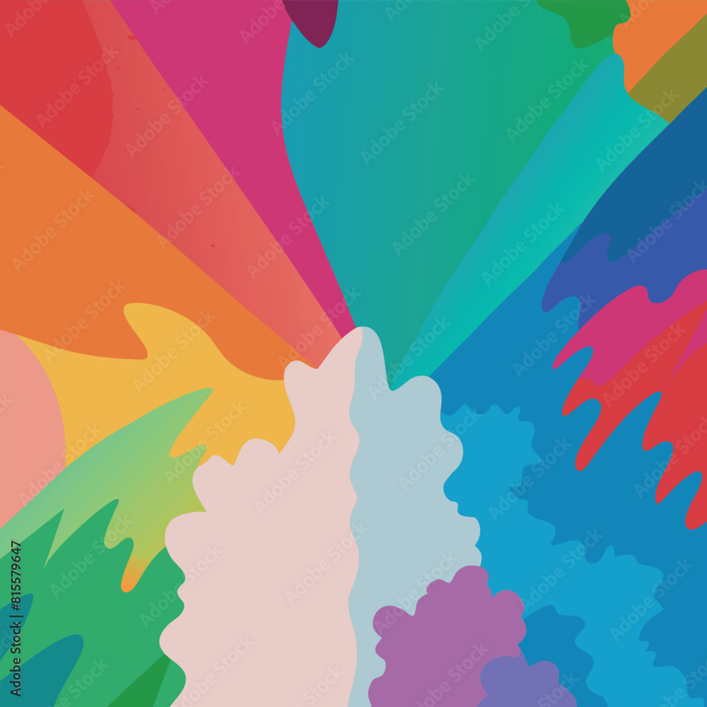 Fototapeta premium Colorful abstract background with dynamic shapes
