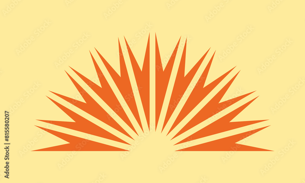 Radial Orange Bursting Triangle Arrows Semicircle Radial Orange Bursting Triangle Arrows Semicircle