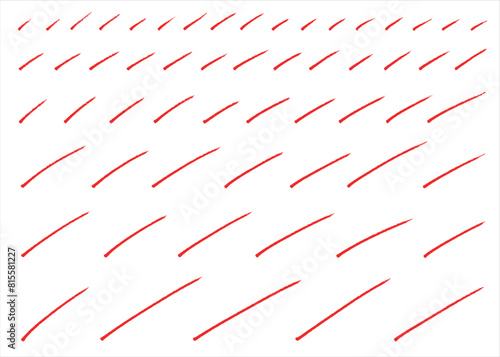 手描きの斜線素材