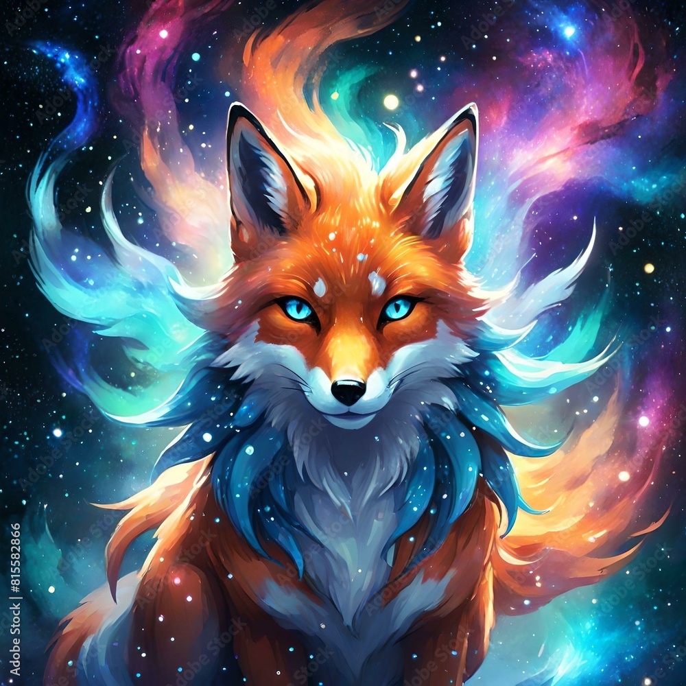 fox in the night sky fox in the night sky