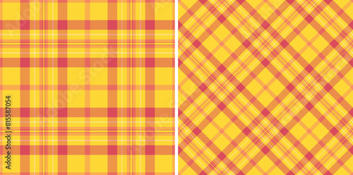 Tartan texture textile of vector seamless pattern with a plaid background fabric check.