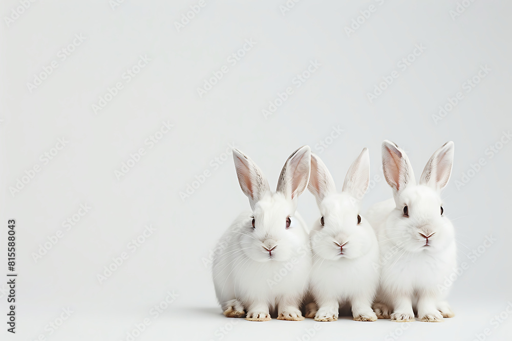white rabbit on white background white rabbit on white background
