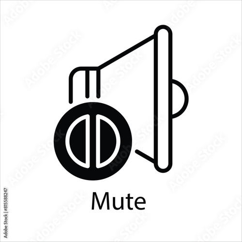 Mute Vector icon 