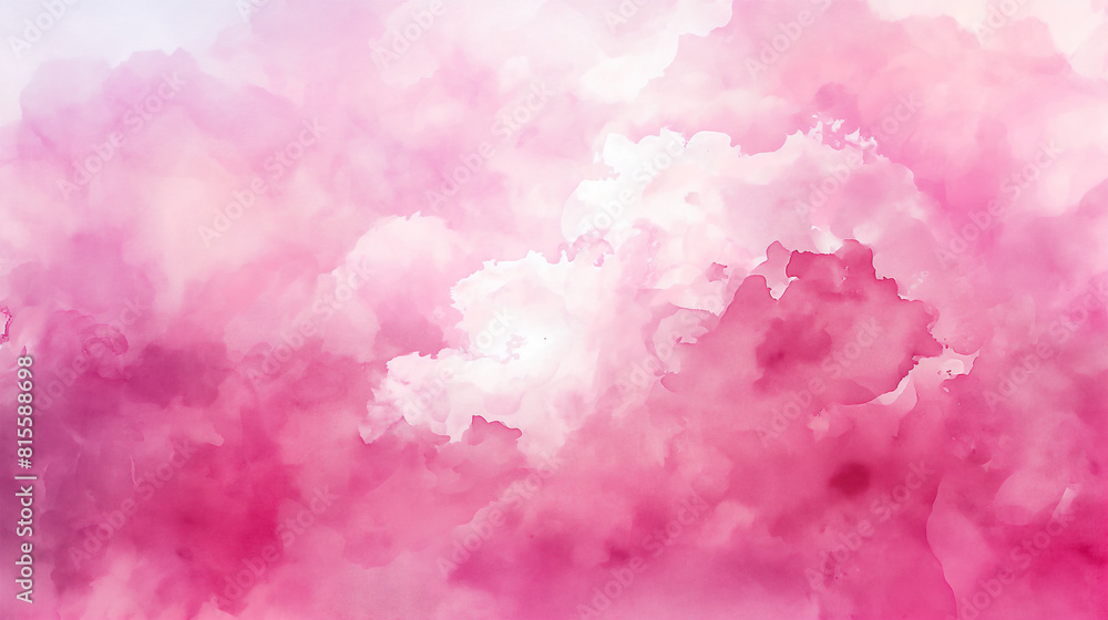 Fototapeta premium Pink watercolor background banner