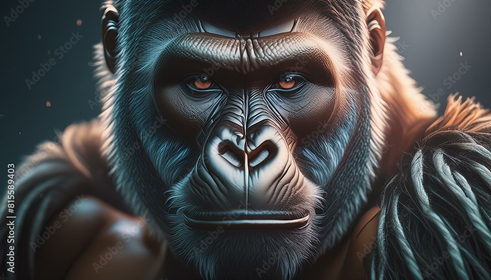 portrait of a gorilla portrait of a gorilla