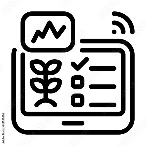 Enviroment Icon With Line Style