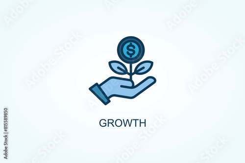 Free Download Growth vector  or logo sign symbol illustration - GFXLoad
