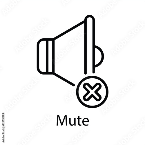 Mute Vector icon