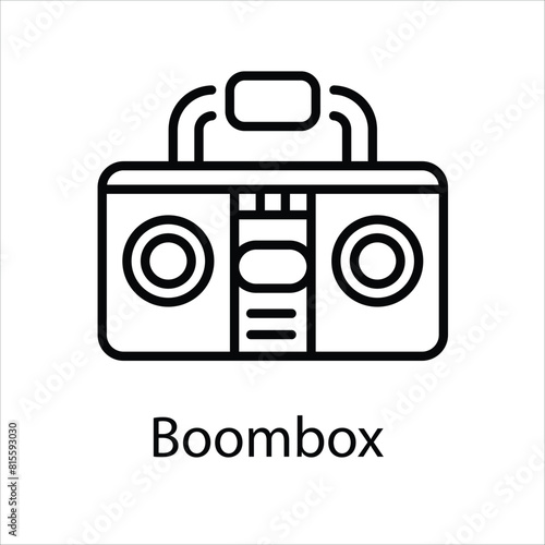 Boombox Vector icon