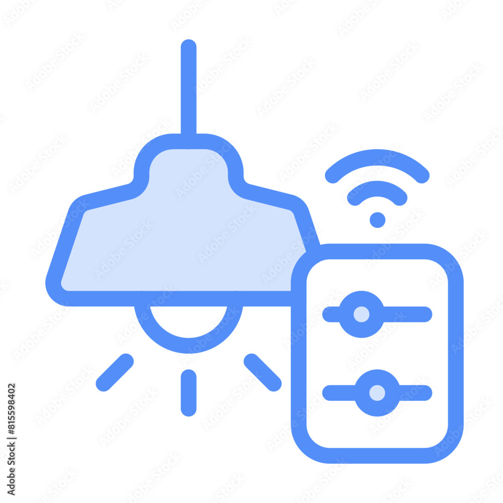Lamp Controller Icon With Linear Color Style Lamp Controller Icon With Linear Color Style