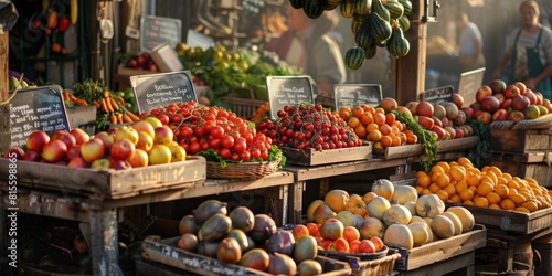 Farmers market illustration