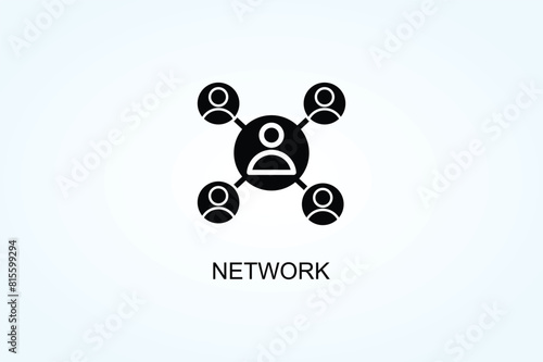 Network Vector  Or Logo Sign Symbol Illustration photo