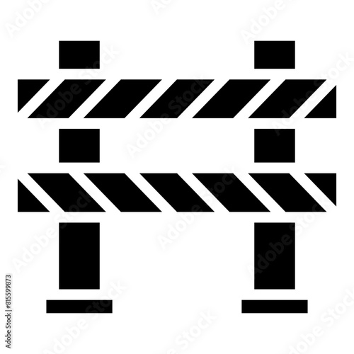 Barrier Glyph Icon Design