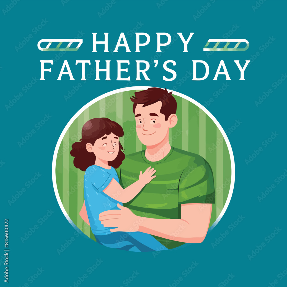 a poster for a father and daughter with a blue background. a poster for a father and daughter with a blue background.