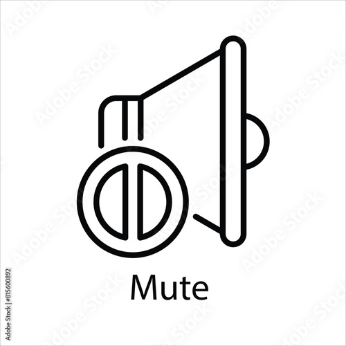 Mute Vector icon 