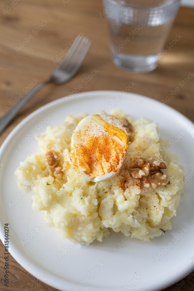 The Atascaburras o brandada is a dish typical of Spanish cuisine made with cod, potatoes, garlic, and eggs The Atascaburras o brandada is a dish typical of Spanish cuisine made with cod, potatoes, garlic, and eggs