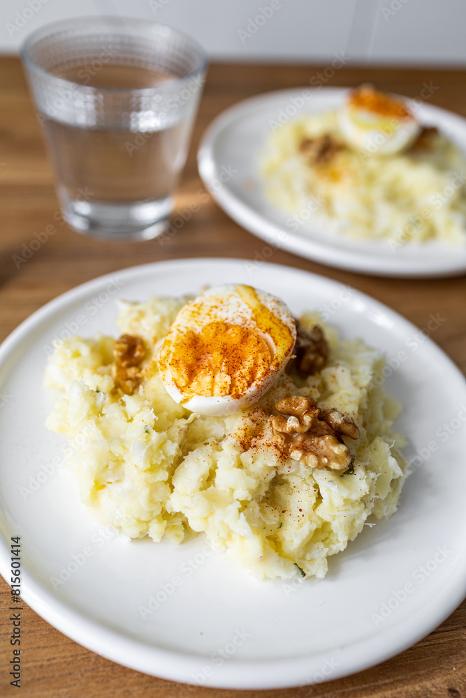 The Atascaburras o brandada is a dish typical of Spanish cuisine made with cod, potatoes, garlic, and eggs The Atascaburras o brandada is a dish typical of Spanish cuisine made with cod, potatoes, garlic, and eggs