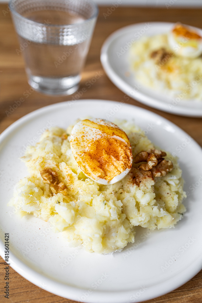 The Atascaburras o brandada is a dish typical of Spanish cuisine made with cod, potatoes, garlic, and eggs The Atascaburras o brandada is a dish typical of Spanish cuisine made with cod, potatoes, garlic, and eggs