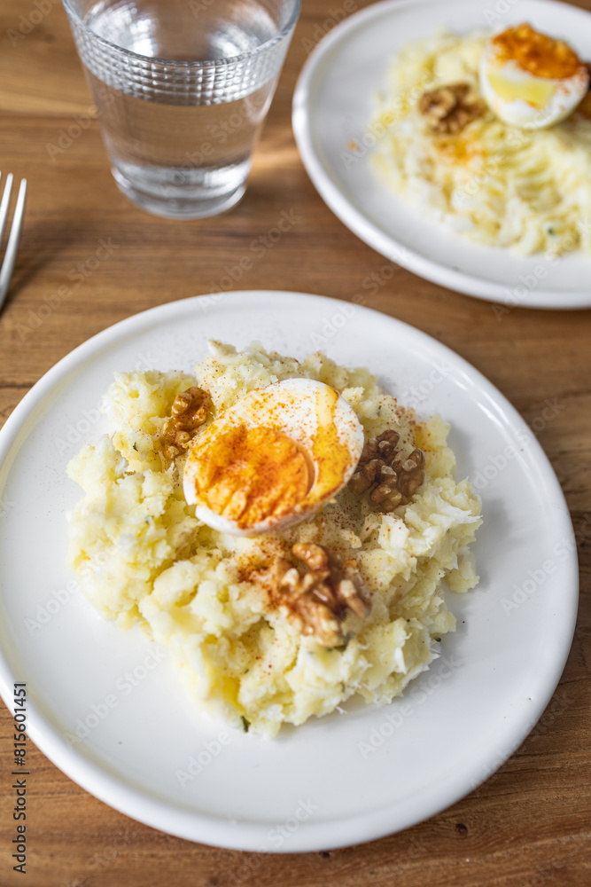 The Atascaburras o brandada is a dish typical of Spanish cuisine made with cod, potatoes, garlic, and eggs The Atascaburras o brandada is a dish typical of Spanish cuisine made with cod, potatoes, garlic, and eggs