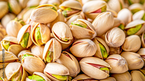 pistachios (Pistacia vera) - nuts and healthy food concept photo