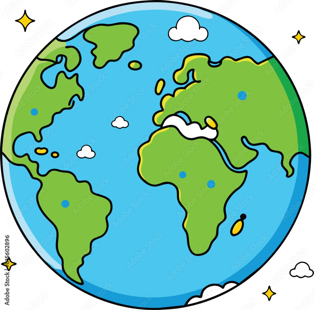 earth cartoon icon earth cartoon icon