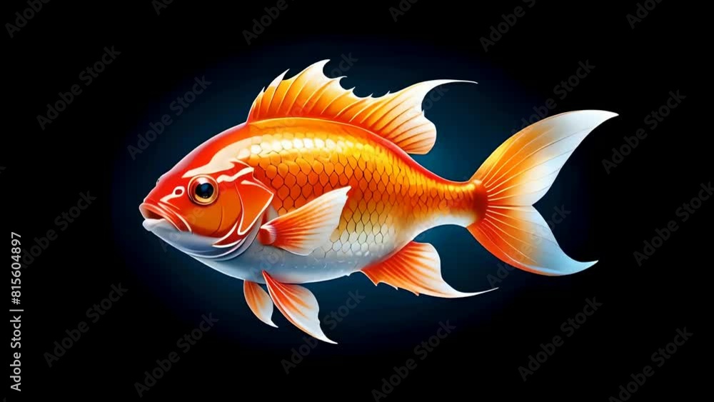 fish and vector clipart isolated on black background fish and vector clipart isolated on black background