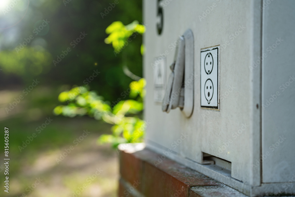electricity box - camping sites - electricity consumption fee