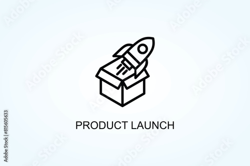 Product Launch Vector  Or Logo Sign Symbol Illustration