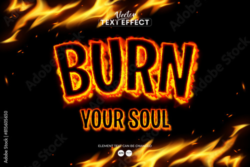 text effect burn your soul
