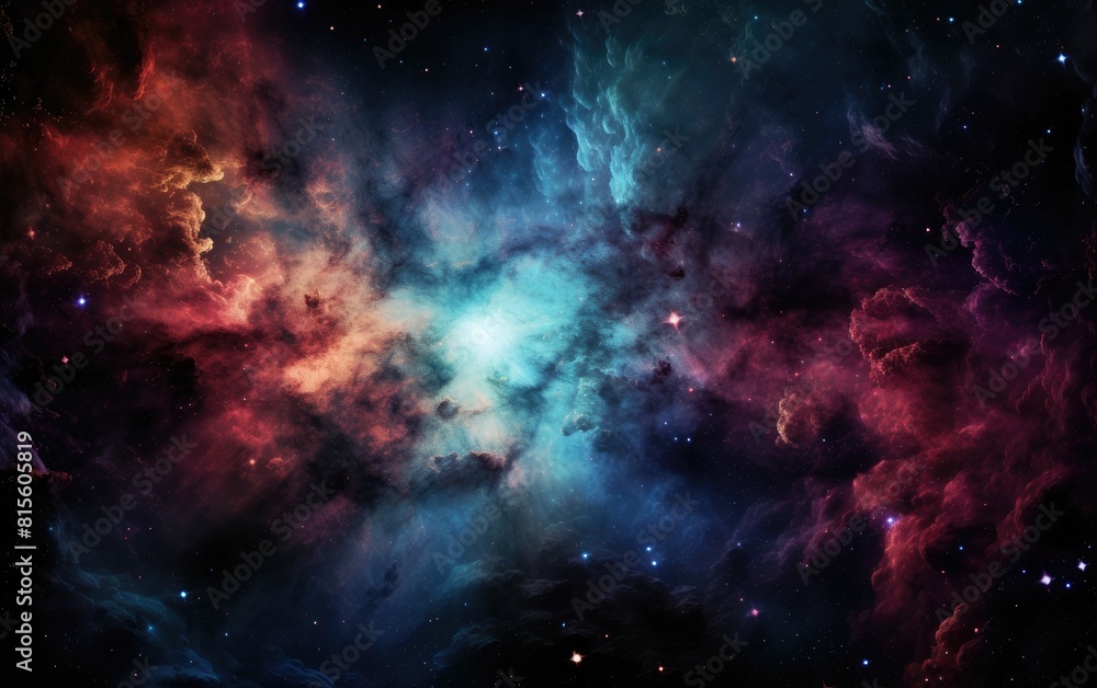 A Universe in Color: The Vibrant Nebula Sky
