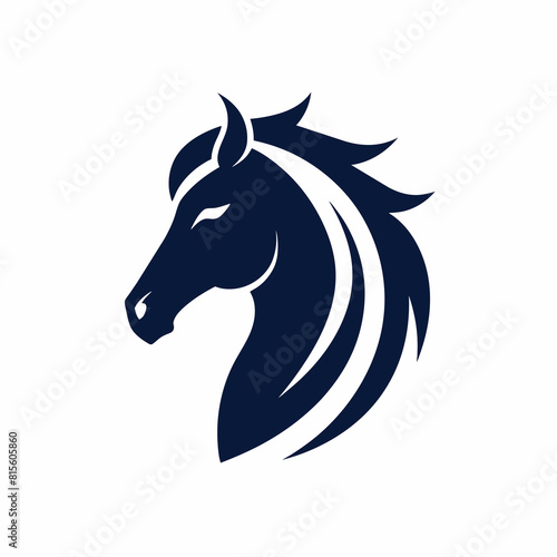minimalist horse s head logo design vector art silhouette illustration